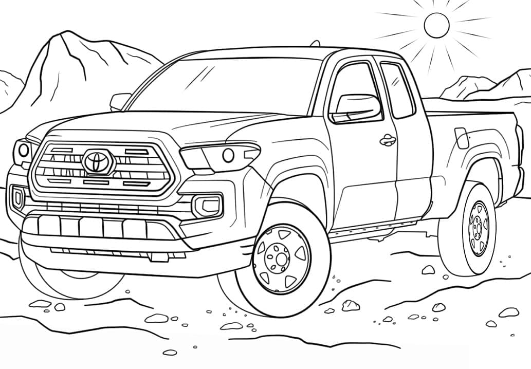 Tô màu Xe Toyota Tacoma