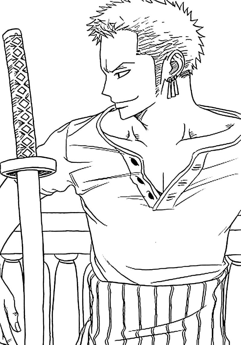 Tô màu Zoro One Piece